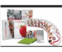 Turbo Fire intense cardio conditioning complete 15 dvd set w/ extras - $50 (rego park)