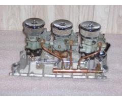 EDELBROCK 3X2 TRIPOWER S/B CHEVY 283 327 350 400 TRI POWER COMPLETE - $850 (OCEANSIDE NY)