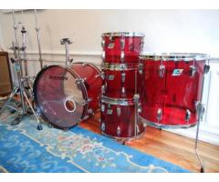 LUDWIG VISTALITE  DRUM SET FOR SALE - 1970'S RARE COLOR - $1850 (WILLIAMSBURG, NYC)