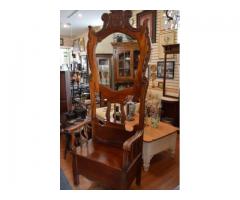 Beautiful Victorian Solid Cherry Hall Tree Seat FOR SALE - $450 (East Northport, NY)