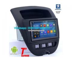 Peugeot 107 Android In Car Media Radio WIFI GPS camera navigation