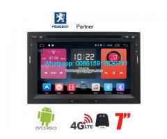 Peugeot Partner Car stereo navi 4G phone call sound adjustment AUX