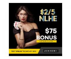 $1/3 No Limit Holdem Poker. 20% Bonus