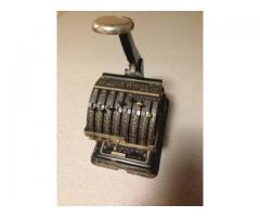 Selling Hedman 1930's Check Writer Machine - $50 (Queens/ Nassau, NY)
