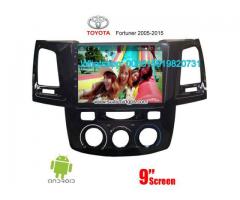 Toyota Fortuner Car audio radio android GPS navigation camera