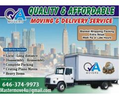 FIXED Rate Moving Delivering Service - Professional 2 Men With Truck Just Call (Downtown, NYC)