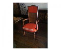 MOVING SALE OF ANTIQUE SOLID WOOD TALL CHAIR - $20 (ELMONT, NY)