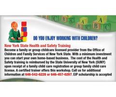 Health and Safety Training to become a Group Day Care Center (New York City, NY)