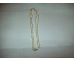 SELLING LADIES DOUBLE STRAND GRADUATING CULTURE PEARL NECKLACE 14K CLASP - $1200 (Midtown West, NYC)