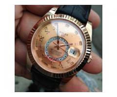 Rose Gold SKY DWELLER LAB MADE DIAMOND ROLEX~ WATCH for Sale - $750 (Downtown, Manhattan, NYC)