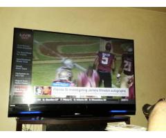 UP SALE MITSUBISHI 73" DLP 3D READY TV $300 WITH STAND $250 WITHOUT - $250 (Hollis, Queens, NYC)