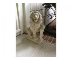 Vintage Garden Statues for Sale Lion, Sitting Deer - $100 (Manhasset, NY)