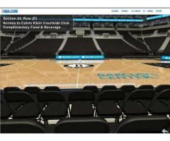 BROOKLYN NETS COURTSIDE SEATS Center Court FOR SALE ** - $650 (BARCLAYS CENTER, NYC)