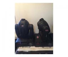 DJ TOV Acrobat 350 DMX Moving Heads for Sale $200 for the pair (Ozone Park, Queens, NYC)