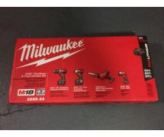 Milwaukee m18 4pcs combo kit 2695-24 sealed new - $300 (Ny bx)