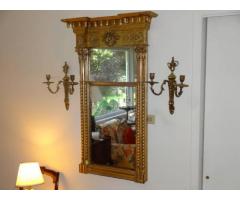 Gold Leaf Vertical Style Mirror - $650 (Somers NY)