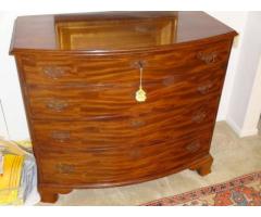 FOUR DRAWER ROUND FRONT CHEST - $575 (Somers NY)