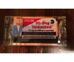 30 Day unlimited metrocard for sale - $100 (brooklyn, NYC)