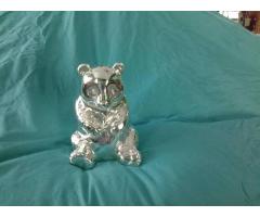 Reed and Barton Silverplate Teddy Bear Bank New for Sale - $20 (East Islip, NY)