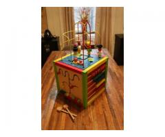 Maxim 5-in-1 wooden activity cube for sale - $30 (Inwood / Wash Hts, NY)