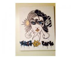 SELLING MY STREET ART FOR MY DAUGHTERS CHRISTMAS PRESENTS - (Far Rockaway, NY )