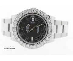 MENS ROLEX~ DATEJUST~ II STAINLESS STEEL 41 MM 6.5 CT DIAMOND WATCH for Sale - $11000 (Midtown West)