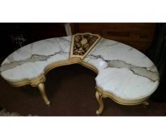 BEAUTIFUL ANTIQUE MARBLE CENTER TABLE for Sale - $300 (Queens, NYC)