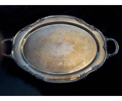 Large Antique Silver Plated Tray Over 70 years old for Sale - $575 (Upper East Side, Manhattan, NYC)