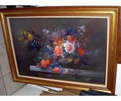 beautiful wall painting with frame for Sale still life style - $100 (rego park, Queens, NYC)