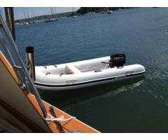 2013 mercury ocean runner 350 inflatable boat for sale w/ mercury 20 motor - $3150 (long island, NY)