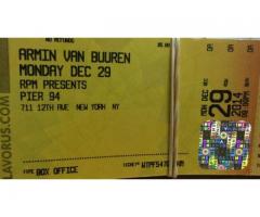Tickets for Armin Van Buuren Show for Sale for 12/29 @ Pier 94 - $1 (TriBeCa, NYC)