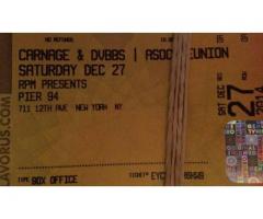 Tickets for Carnage & DVBBS EDM party @ Pier94 12/27 - $1 (Downtown, NYC)