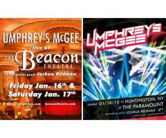 2 Tickets for Sale to Umphrey's McGee at Beacon Theater Saturday 1/17 - $65 (East Village, NYC)