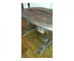 Large Very Heavy Solid Oak Cocktail Table for Sale - $1500 (Upper East Side, NYC)
