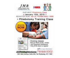 OUR NEXT PHLEBOTOMY CLASS STARTS MON. Jan 12th, 2015 (Queens / Long Island, NY)