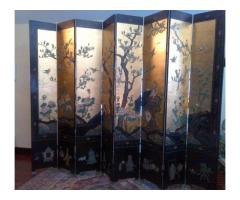 Chinese Screen Antique Coromandel 8 Panel Black Lacquer for Sale - $350 (Financial District, NYC)