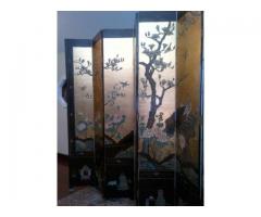 Chinese Screen Antique Coromandel 8 Panel Black Lacquer for Sale - $350 (Financial District, NYC)