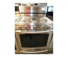 SAMSUNG 30" STAINLESS 5-BURNER GAS RANGE - $500 (BRONX - A1 APPLIANCES)