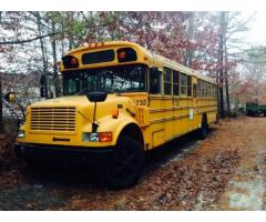 1997 Bluebird Inter School Bus RV for Sale w/ private shower/ sink/ toilet - $11999 (Medford, NY)