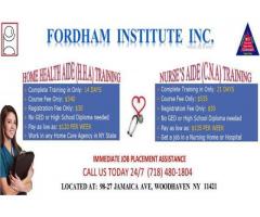 CNA AND HHA TRAINING/ CHEAP/ FAST/ IMMEDIATE JOB PLACEMENT ASSISTANCE - (Queens, NYC)