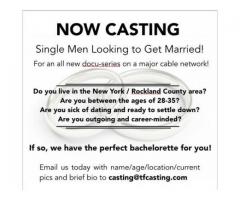 NOW CASTING LOOKING FOR SINGLE MEN! - (Midtown East, NYC)
