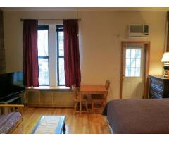 $3200 Sunny Furnished Studio apt/ Large Private Terrace - (Upper West Side, NYC)