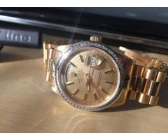 Rolex~ president 18k gold Men's Watch for sale w/ diamond bezel - $11500 (Brooklyn, NYC)
