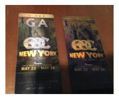 2 EDC GENERAL ADMISSION TICKETS FOR SALE ON CHEAP - $225 (Brooklyn, NYC)