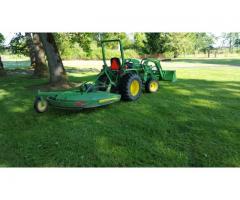 2005 John Deere 790 Diesel Tractor With Front End Loader and Rear Mower