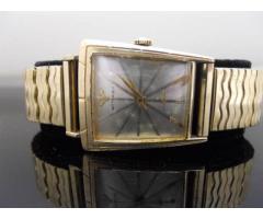 vintage deco style Wittnauer 10k gold filled wristwatch-automatic - $250 (forest hills, NYC)