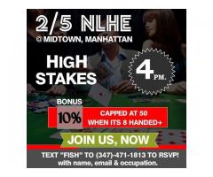 Private home poker games in New York