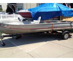14 ft Aluminum Sea Boat, 9.6 Sea King Outboard & TRAILER FOR SALE - $1400 (Staten Island, NYC)