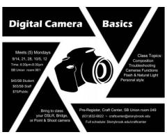 Digital Photography Course at Stony Brook University - (Stony Brook University, NY)